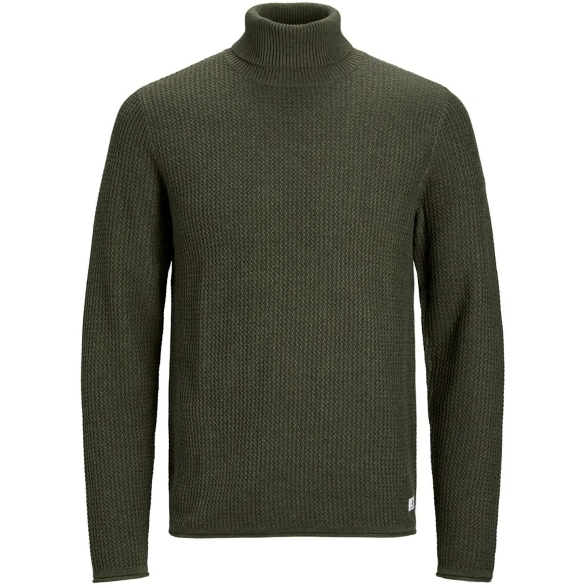 12222265 JPRBLUCARLOS KNIT ROLL NECK LN PLS OLIVE NIGHT