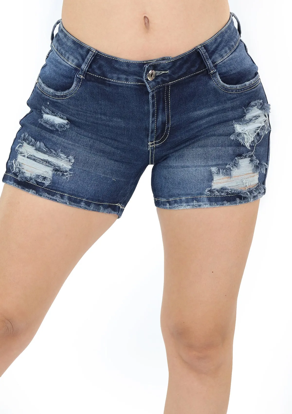 1729 Destroyed Short Jean by Scarcha