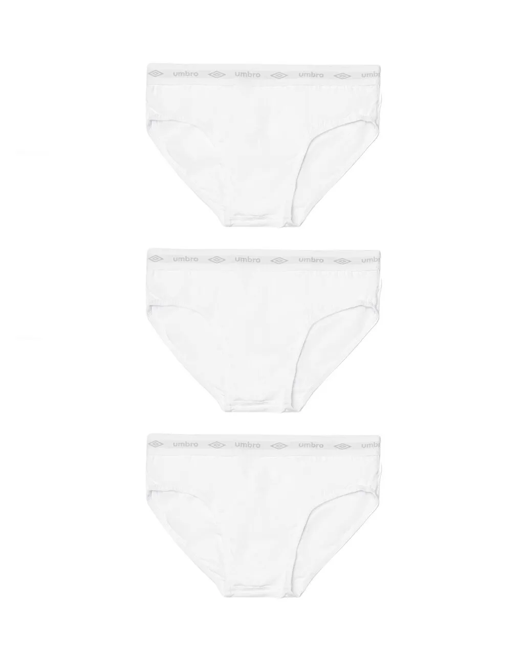 3 PACK BRIEFS STRETCH COTTON WITH LOGO