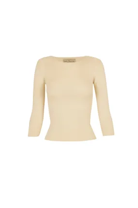 Alaska, ivory long sleeve sweater