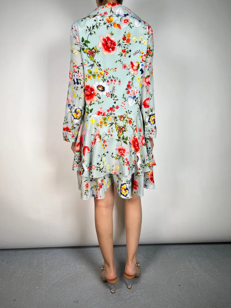 ALICE + OLIVIA Vestido Seda Flors