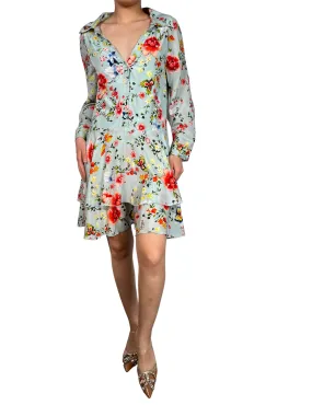 ALICE + OLIVIA Vestido Seda Flors