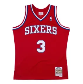 Allen Iverson Philadelphia 76ers 02-03 Red Retro Swingman