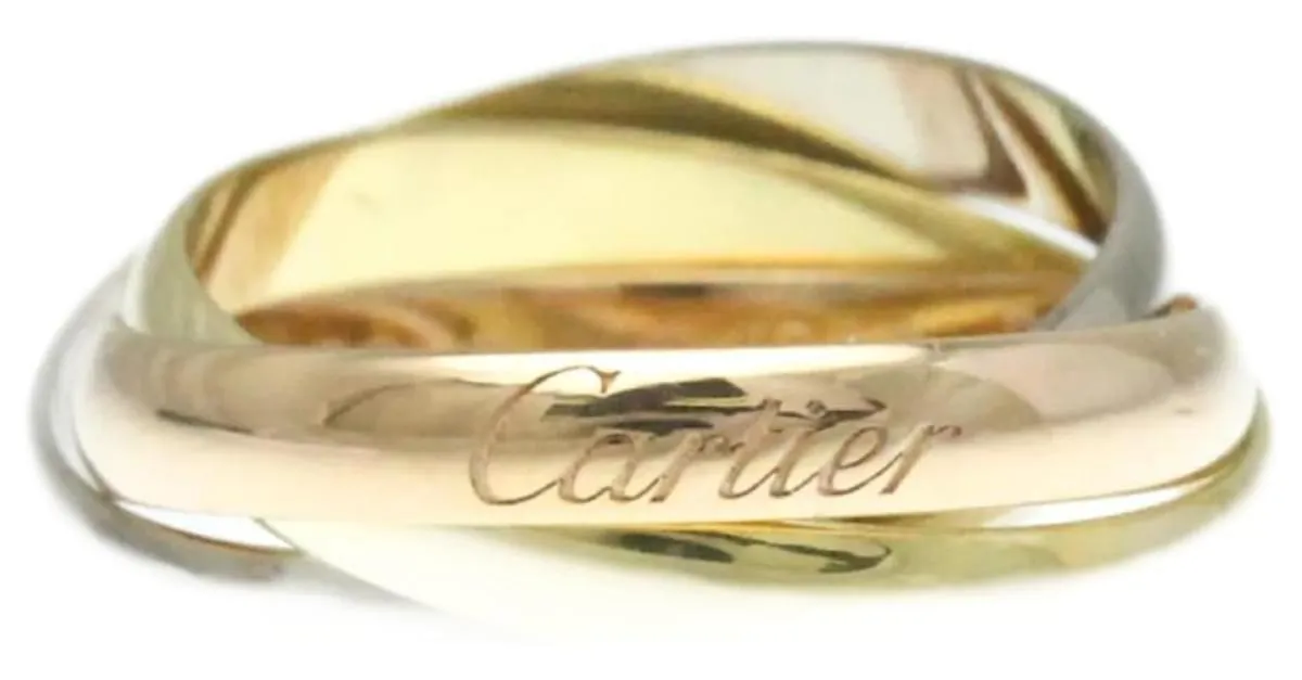 Anillo Trinity de Cartier Dorado 