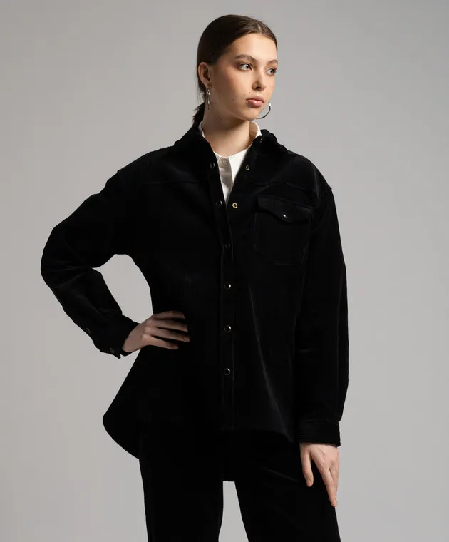 Anine Bing Black corduroy shirt