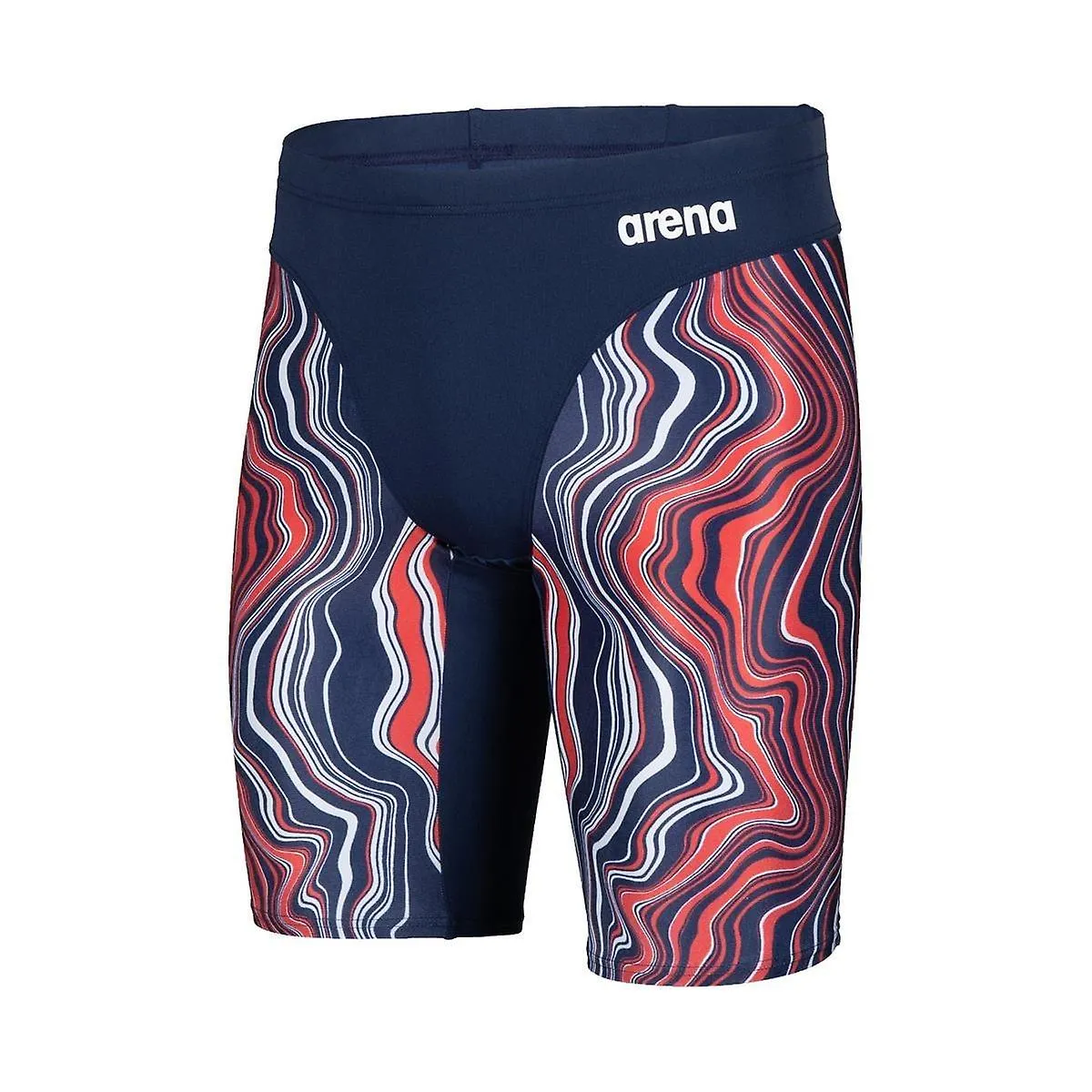 ARENA MARBLE PRINT JAMMER  NAVY/RED/MULTI  BOYS