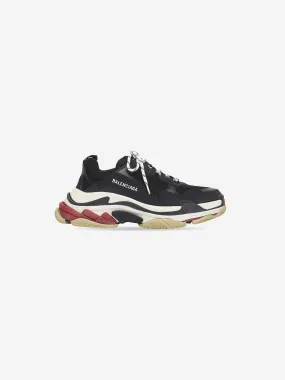 Balenciaga Triple S- Black White Red