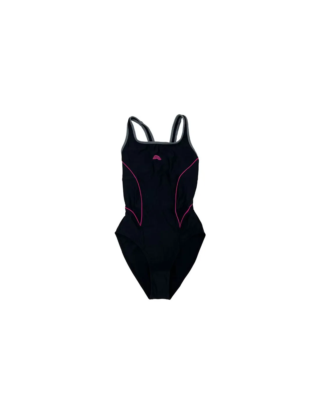 Bañador de Natación Aquarapid Costume Intero Black Grey Mujer