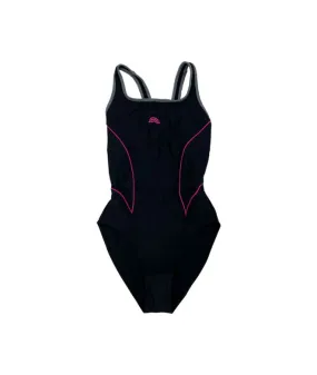 Bañador de Natación Aquarapid Costume Intero Black Grey Mujer