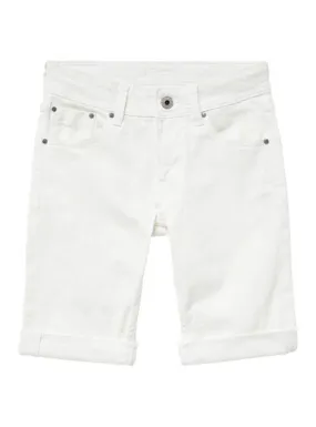 bermuda pepe jeans becket blanco para niño