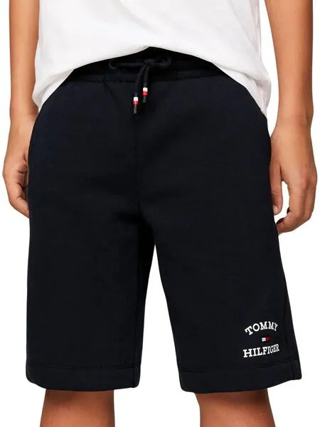 Bermudas Tommy Hilfiger TH Logo Marino Para Niño