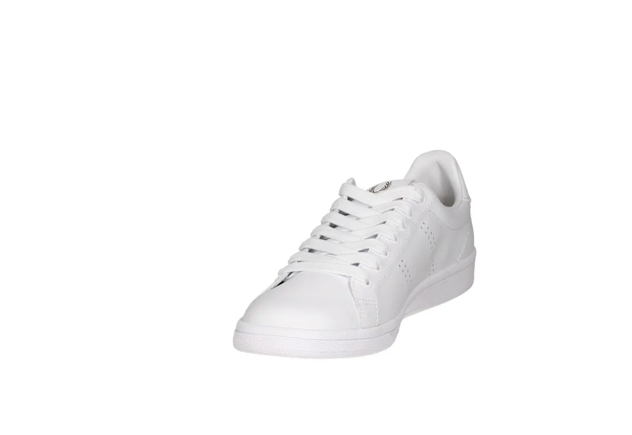 Blucher Piel Blanco Logo Dorado