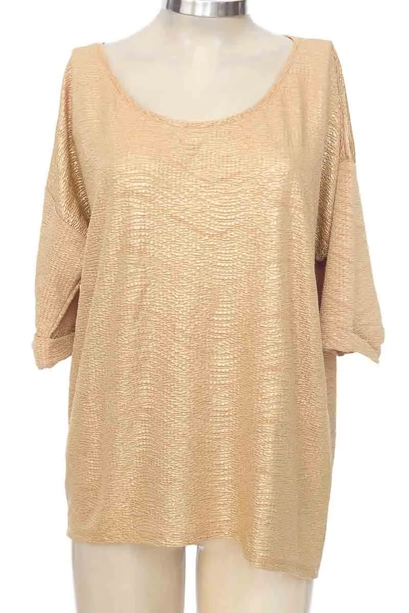 BLUSA COLOR DORADO  ZARA