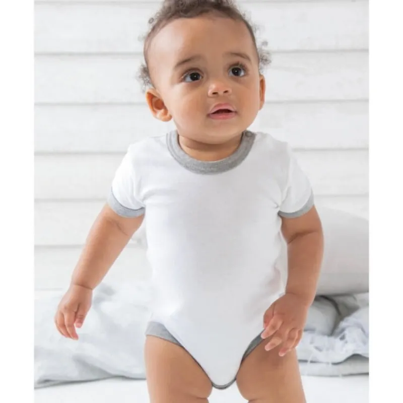 Body Manga Corta Ringer Bebé de Babybugz