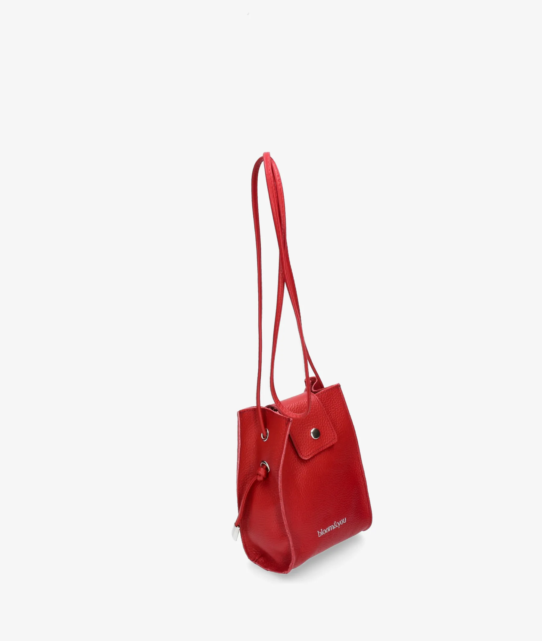 Bolso de piel bloom&you MINI BLOOM en rojo  Medidas 13 x 17 x 5 cmts