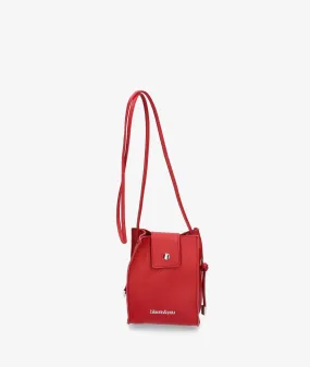 Bolso de piel bloom&you MINI BLOOM en rojo  Medidas 13 x 17 x 5 cmts