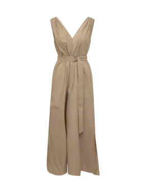 BRUNELLO CUCINELLI Techno Cotton Poplin Dress with Precious Shoulder Detail