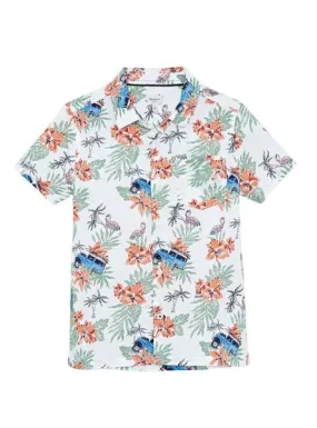 camisa pepe jeans joss tropical para niño