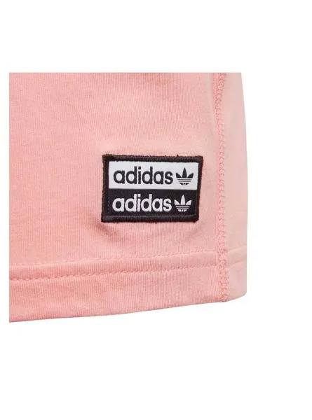 camiseta adidas tee rosa blanco para niña