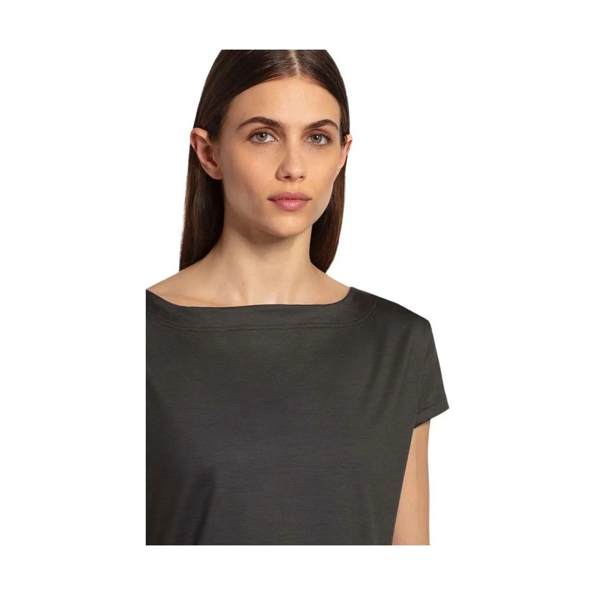 Camiseta Ava Merino 140 Mujer Dark Green