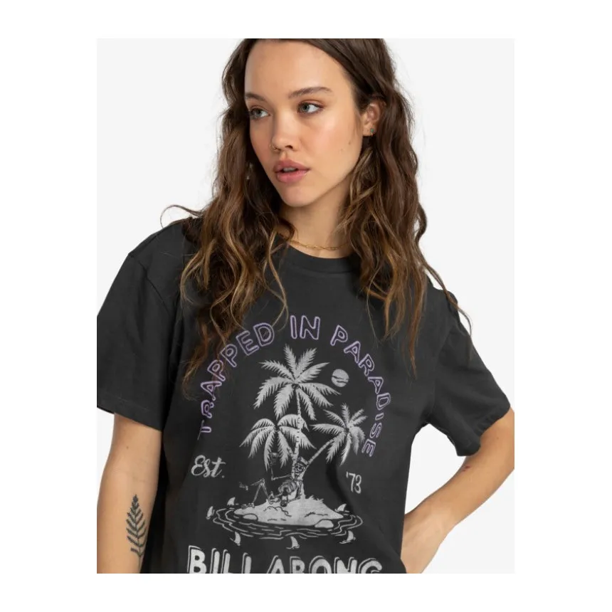 Camiseta Billabong Trapped in Paradise Para Mujer