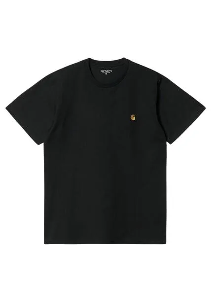 Camiseta Carhartt S/S Chase Black Para Hombre