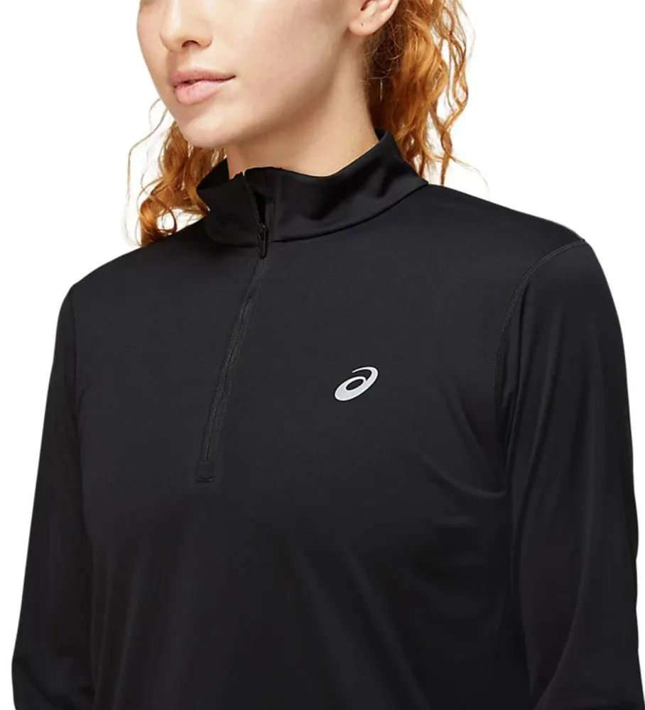 Camiseta Core Ls 1/2 Zip negro