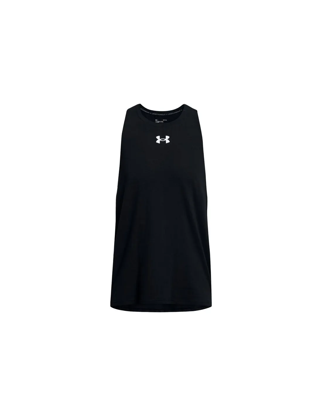 Camiseta de Baloncesto Under Armour BASELINE COTTON TANK Hombre Negro