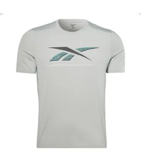 Camiseta de fitness Reebok Activchill Graphic Hombre Grey