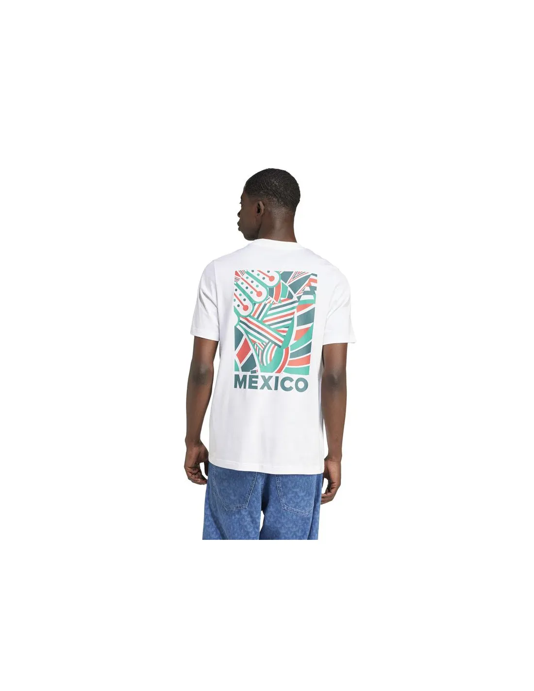 Camiseta de Fútbol adidas Football Mexico Fan Graphic Hombre Blanco