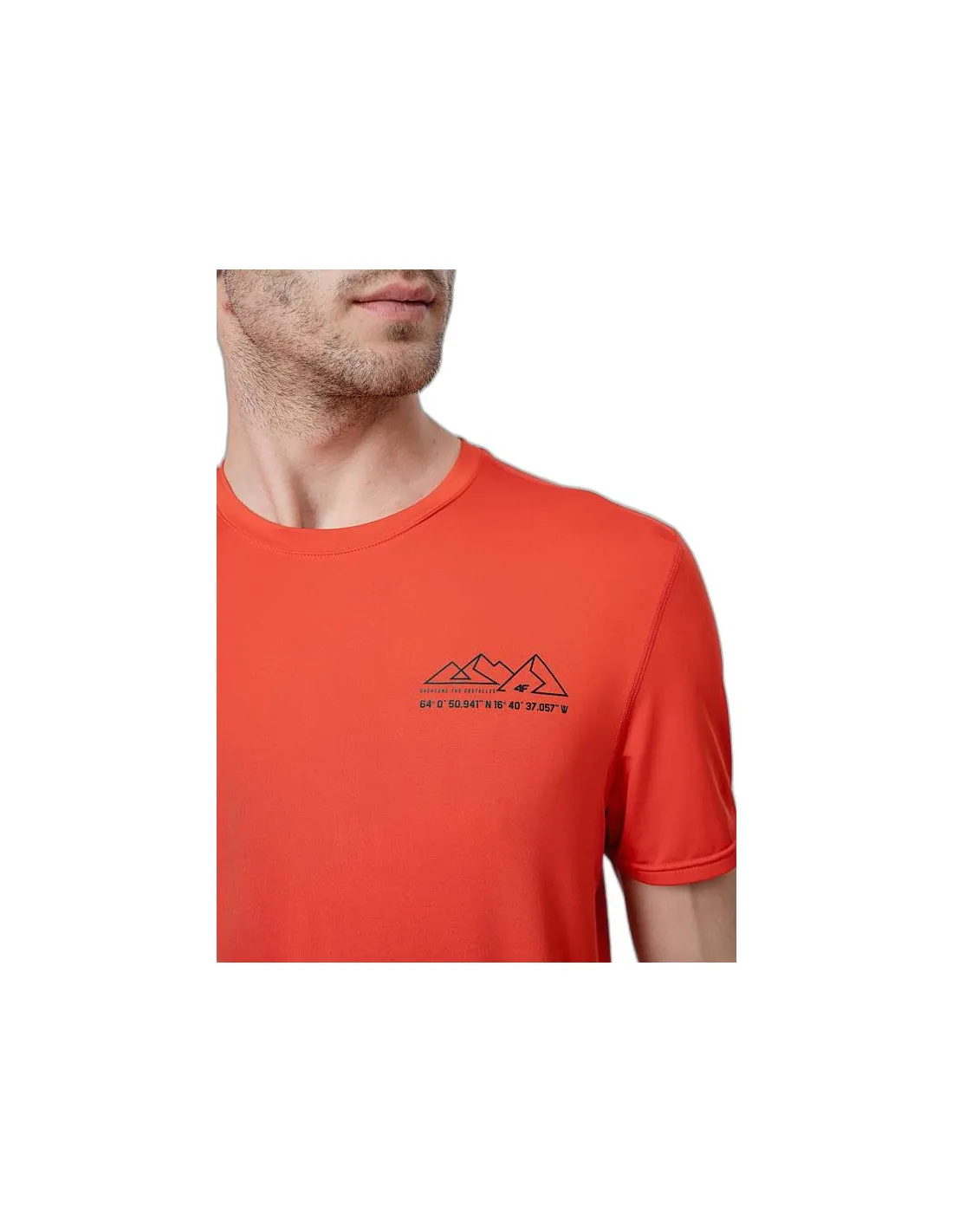 Camiseta de Montaña 4F Fnk M209 Hombre Rojo