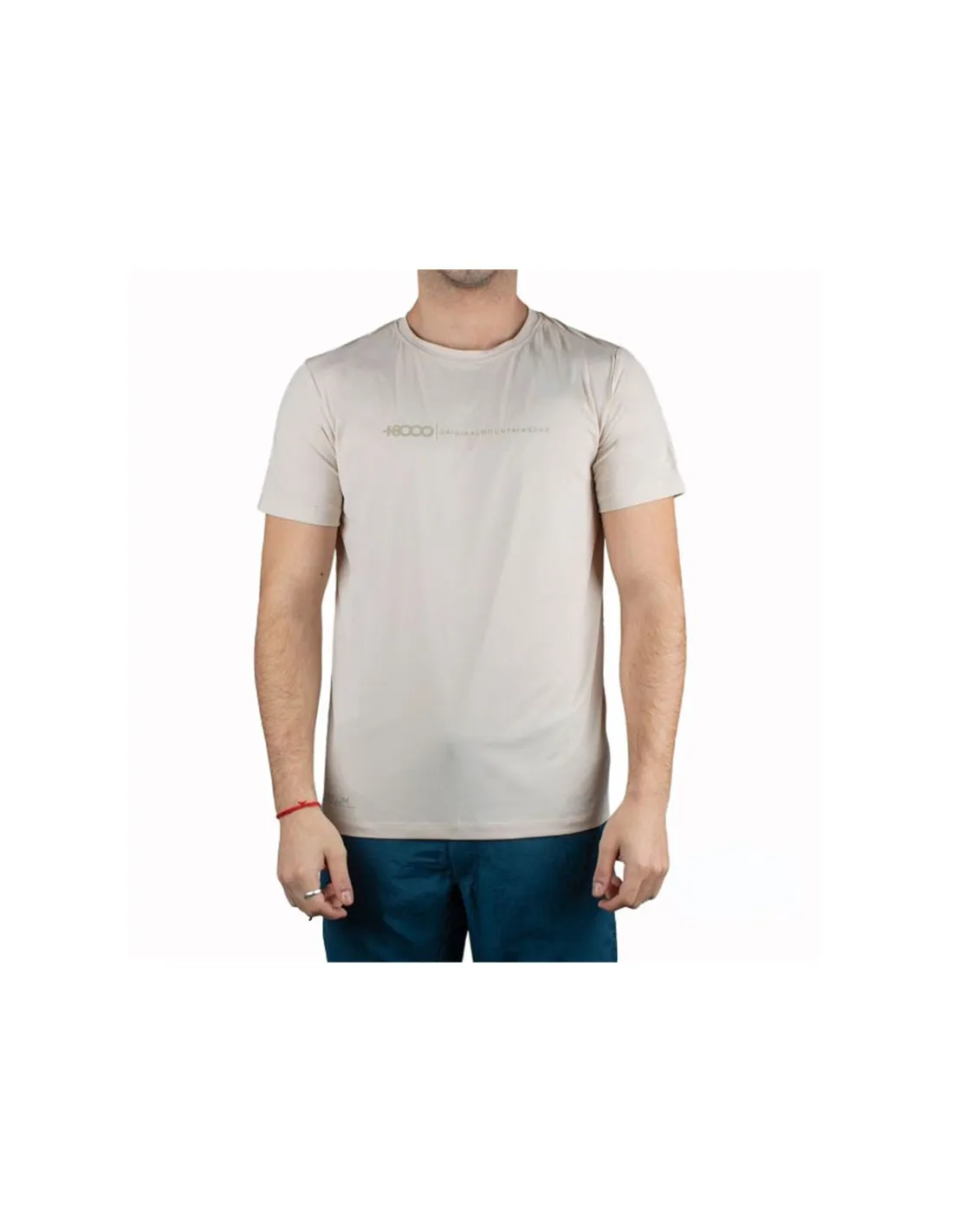 Camiseta de Montaña +8000 Uvero Beige Hombre