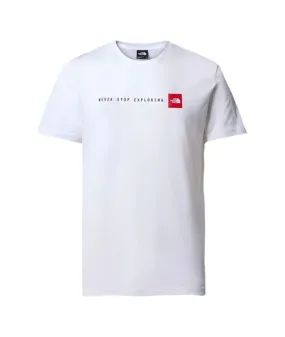 Camiseta de Montaña The North Face S/S Never Stop Exploring Hombre Blanco