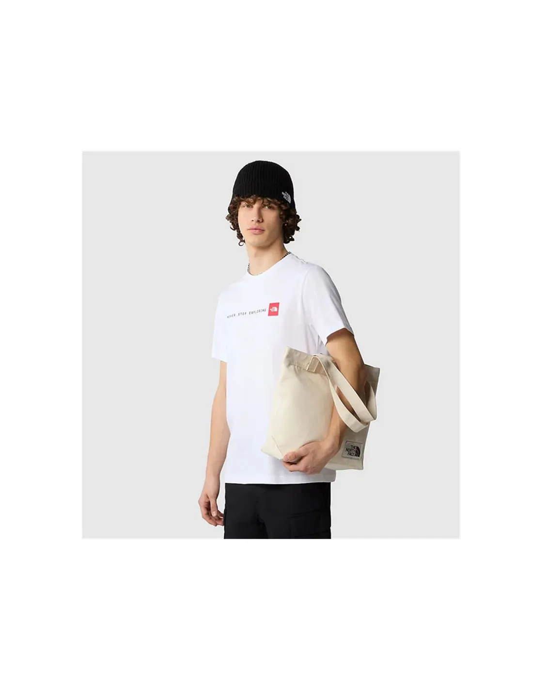 Camiseta de Montaña The North Face S/S Never Stop Exploring Hombre Blanco