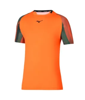 Camiseta de Pádel Mizuno Release Shadow Naranja Hombre