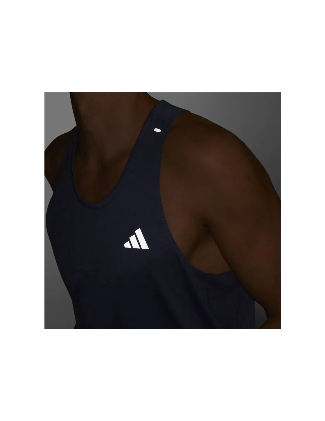 Camiseta de Running adidas Own the run 3Bandas Tank Hombre Tinado