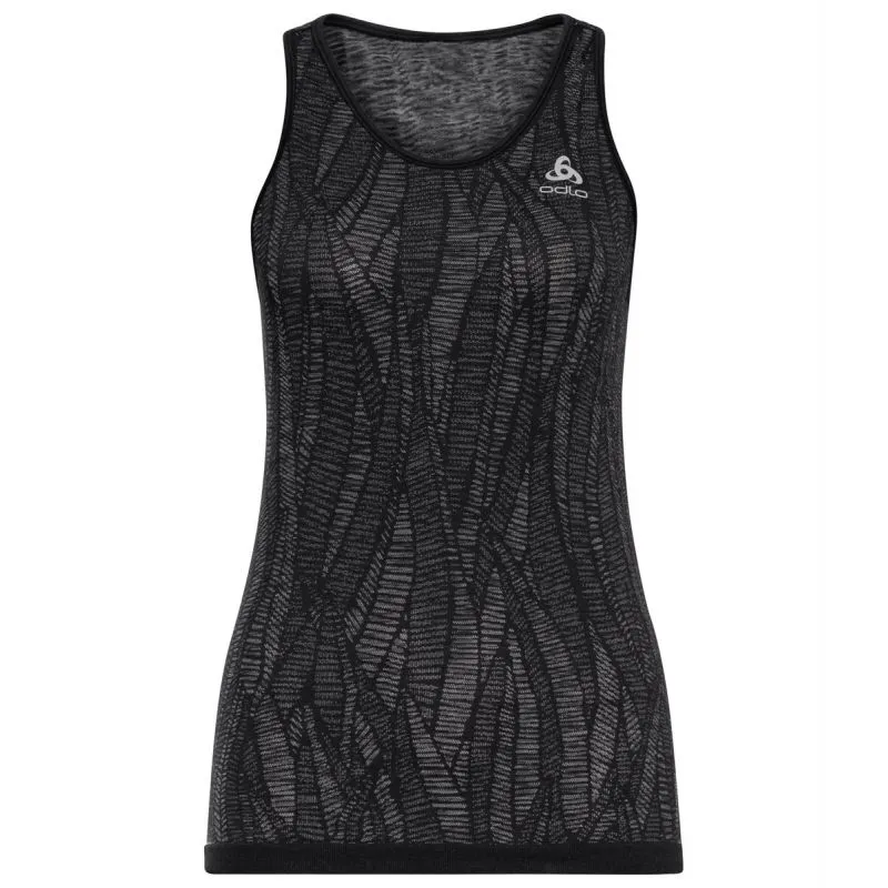 CAMISETA DE TIRANTES ODLO CREW NECK SINGLET BLACKCOMB LIGHT (NEGRO  SPACE DYE) MUJER