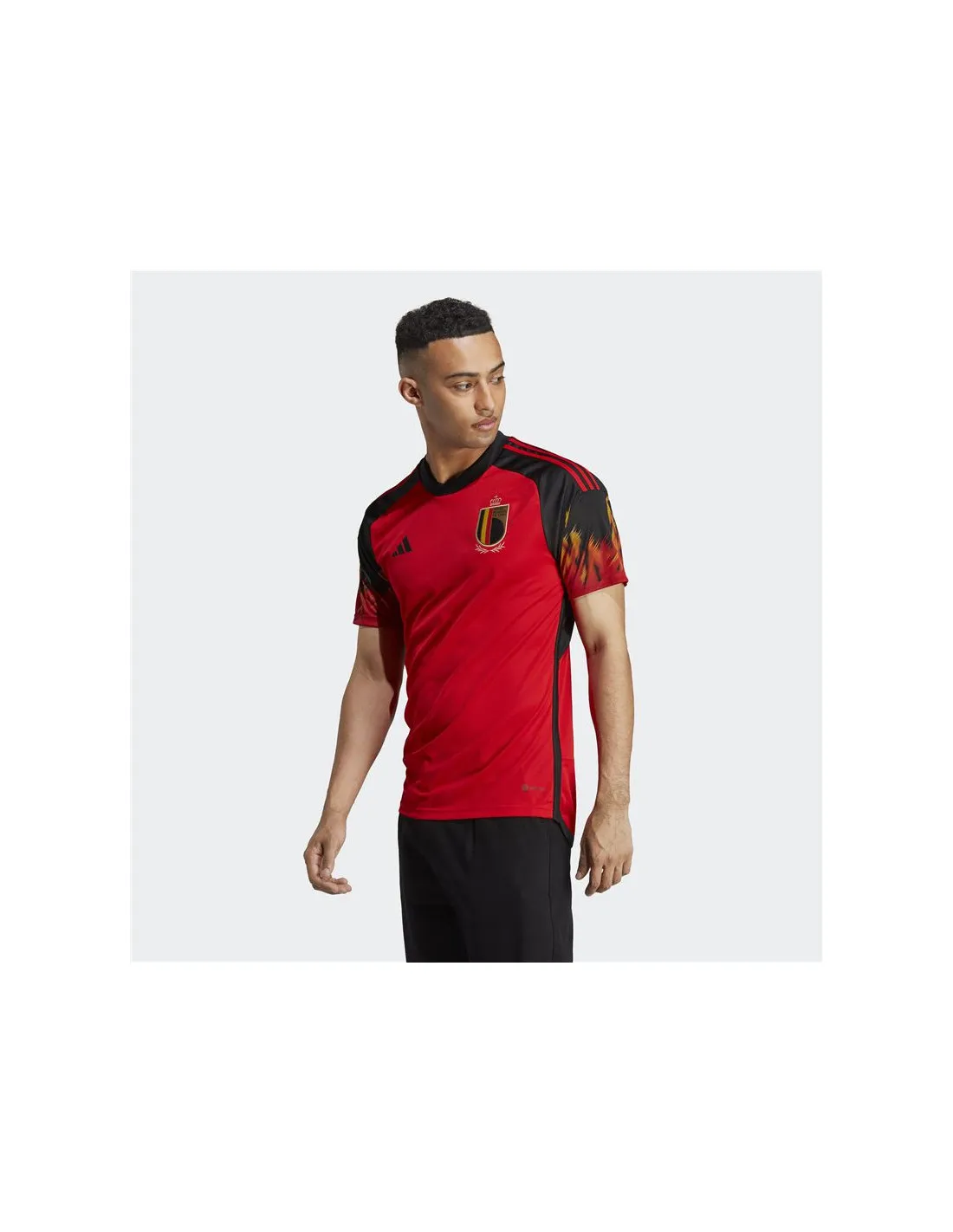 Camiseta fútbol Adidas primera equipación Bélgica 22 rojo para hombre