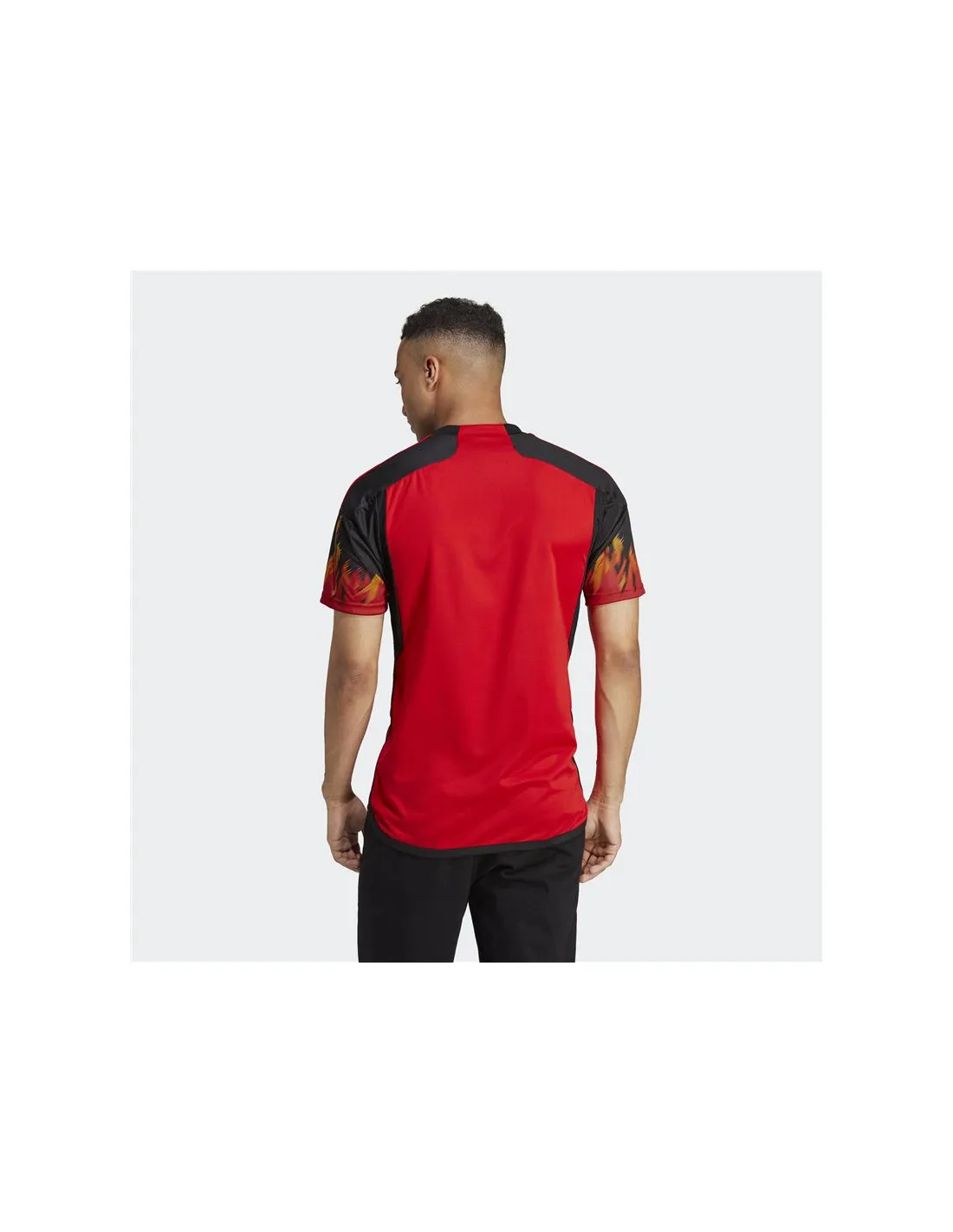 Camiseta fútbol Adidas primera equipación Bélgica 22 rojo para hombre