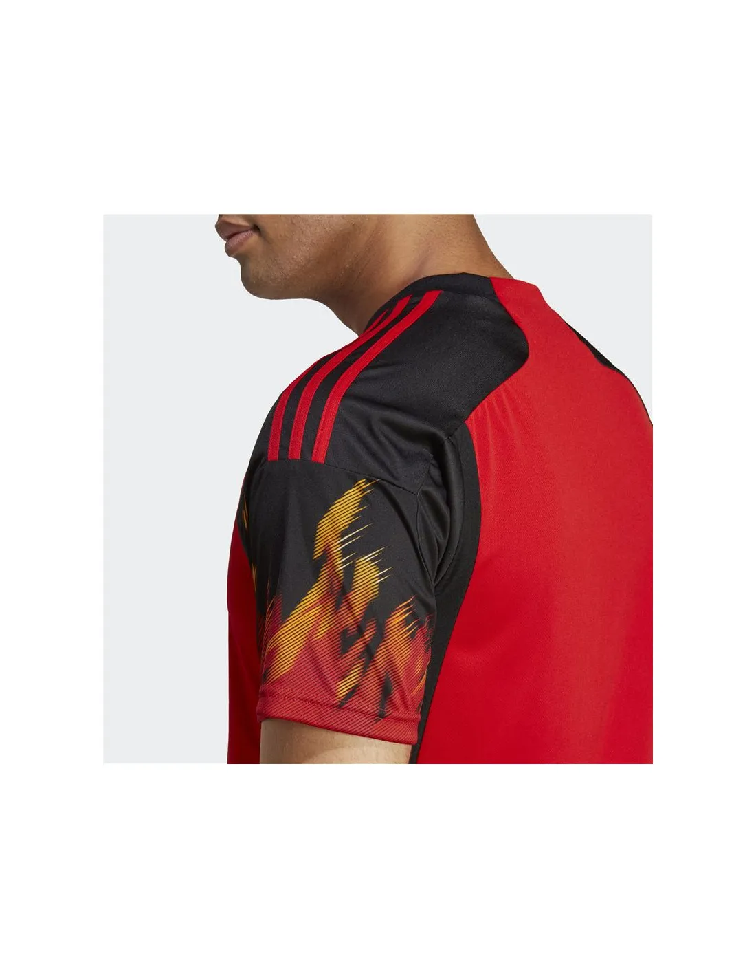 Camiseta fútbol Adidas primera equipación Bélgica 22 rojo para hombre