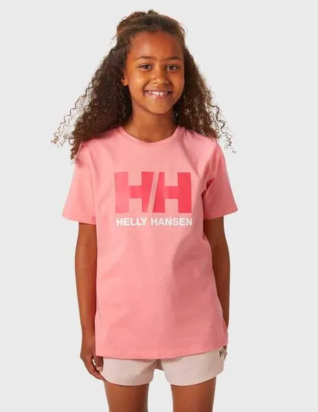 Camiseta Helly Hansen HH Logo coral para niño y niña