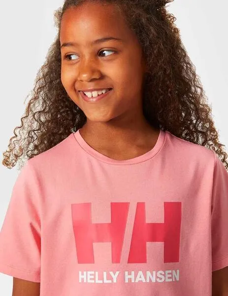 Camiseta Helly Hansen HH Logo coral para niño y niña