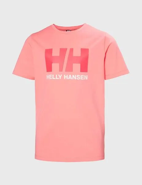 Camiseta Helly Hansen HH Logo coral para niño y niña