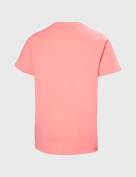 Camiseta Helly Hansen HH Logo coral para niño y niña