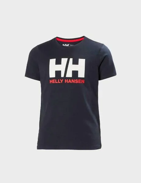 Camiseta Helly Hansen Logo marino para niño y niña