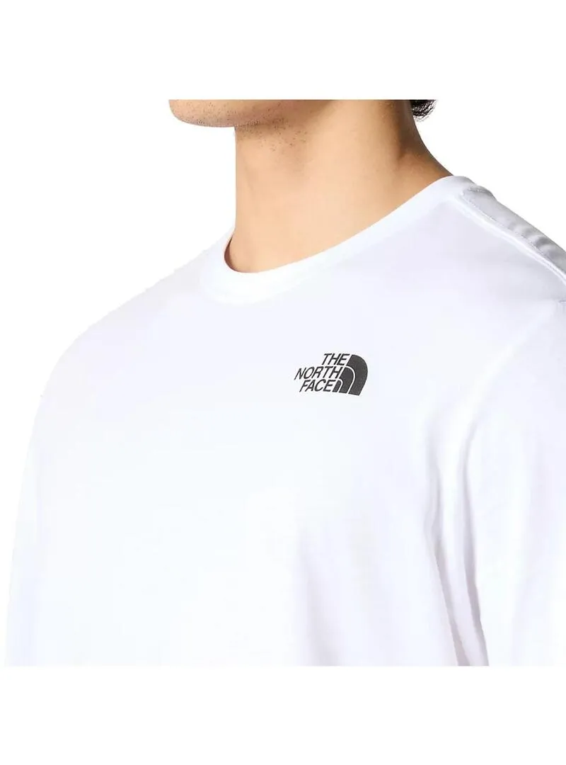 Camiseta  Hombre TNF Red Box Blanca Negra