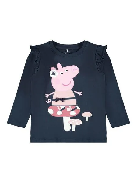 Camiseta Name It Peppa Pig Azul Marino para Niña