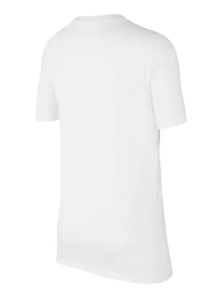 camiseta nike blanco/verde niño