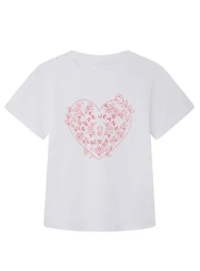 Camiseta Pepe Jeans Niara Blanco Para Niña