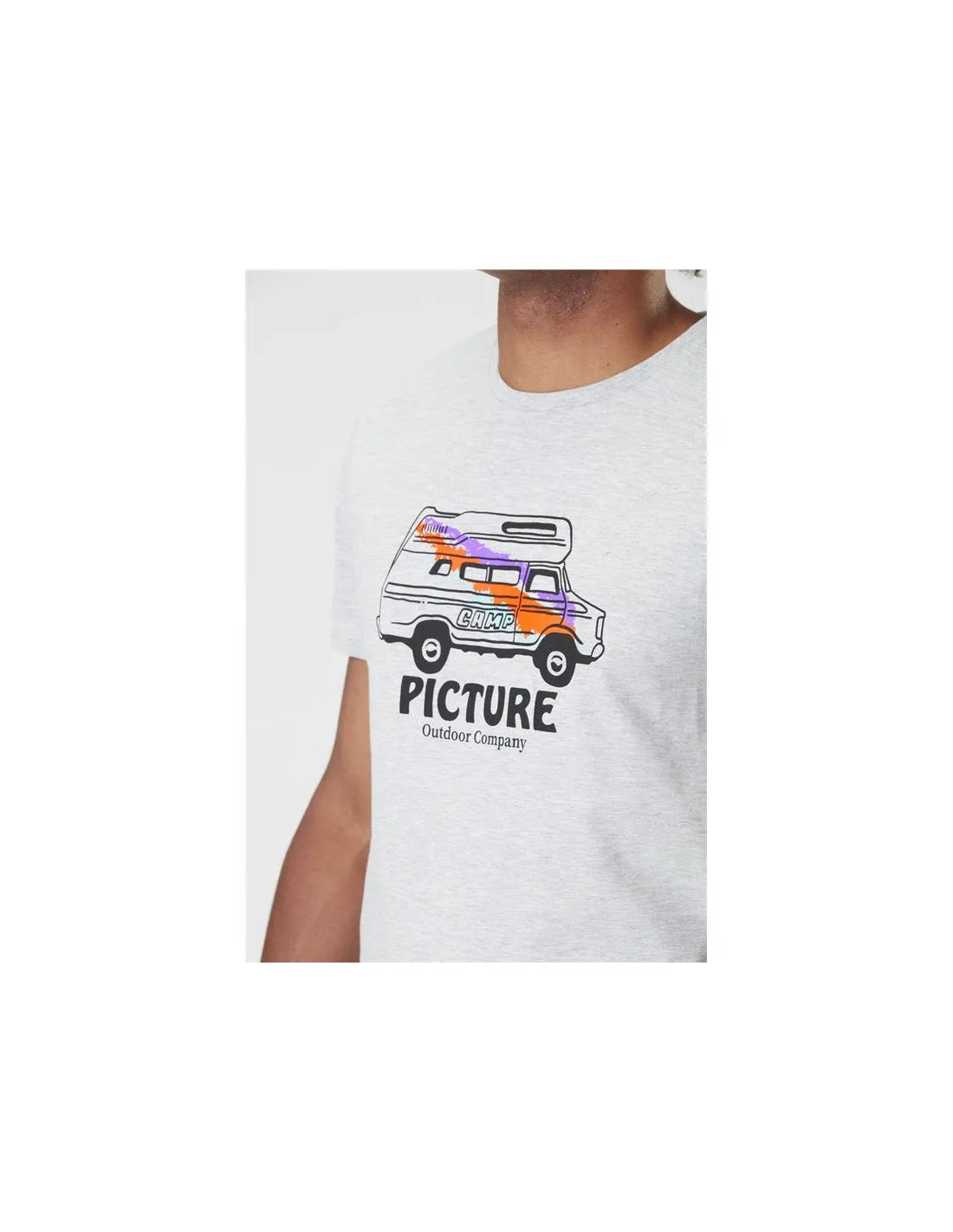 Camiseta Picture Custom Van Gris Hombre